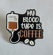 Przypinka pin button coffee