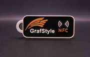 Personalizowany brelok wizytówka z programowalnym tagiem NFC