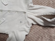 Biała bluza na dwór niemowlęca Gap 56 68