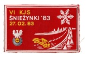GADŻET PRL - KOLEKCJONERSKA NASZYWKA VI KJS SNIEŻYNKI 83' FSO POLONEZ ŁÓDŹ