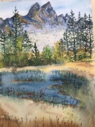 Obraz-górski krajobraz-akwarela