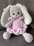 Maskotka Zając Handmade 30cm