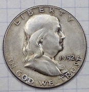0683 USA 50 centów HALF 1952 S srebro  rzadka!