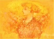 DZIEWCZYNA pastel olejny 20x29cm 