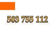 503 755 112 ZŁOTY NUMER STARTER ORANGE ŁATWY NA KARTĘ PREPAID GSM