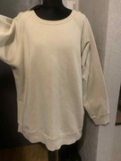ZARA długa bluza wdzianko casual dresy oversize gruba duża beż