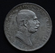 5 koron 1908 rok 60-lecie  panowania  Franciszka Józefa , Wiedeń