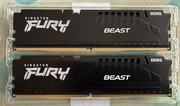 Pamięć DDR5 Fury Beast Black 32GB(2*16GB)/6000 CL40