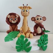 Zestaw safari z masy cukrowej 