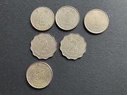 6 szt - monety Hong Kong - 1993 -1997