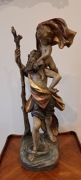 Św Krzysztof 60 cm !! Rzeźba drewniana pokryta polichromią 