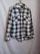 Koszula C&A szara czarna 34/XS w kratę