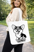 Corgi - Welsh Corgi Pembroke - Torba na zakupy - Shopper - Unikatowe wzor