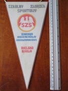 Proporczyk Szkolny Związek Sportowy Bielsko-Biała. . Stan bardzo dobry. .