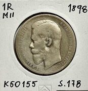 Moneta 1 Rubel 1898 Mikołaj II - K50155