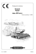 Instrukcja obsługi VADERSTAD RAPID RDA 400 S, RDA 450 S PL