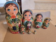 Matrioszki 7szt. Rosyjskie. Lata 70/80.