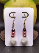 Kolczyki bigle perełki 