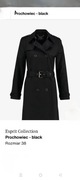 Esprit Collection czarny trencz prochowiec 38/M