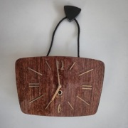 Zegar Radziecki ZSRR Majak drewno fornir połysk vintage design