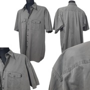*III KOSZULA MĘSKA CAMEL ACTIVE 2XL BAWEŁNA SZARA LATO
