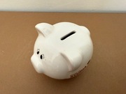 Ceramiczna Skarbonka Świnka Ozdoba Figurka 11 cm. 