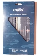 Crucial Ballistix 32 GB (2x16GB) DDR4 3600Mhz CL16 