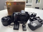 Body Nikon D7100, Grip, obiektyw 50mm 1.8D
