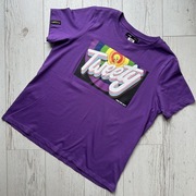 Fioletowy t-shirt bawełniana koszulka z krótkim rękawem Tweety Looney Tunes