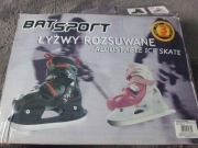 Łyżwy dziecięce ruchomy rozmiar różowe