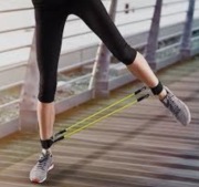 Gumy do ćwiczeń Ekspandery z Uchwytami na NOGi / 2 pary gum