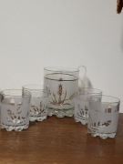 Zestaw barowy Devalbor, wiaderko na lód i 4 szklanki do whisky, szczypce