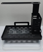 Nowy czarny organizer łazienkowy