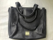 torba shopper skóra naturalna granat SIMPLE