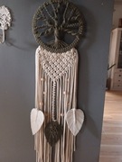 Drzewko szczęścia, makrama 21 cm x 77 cm