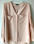 elegancka zwiewna bluzka Laura Scott zgaszony róż r.40
