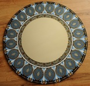 RĘCZNIE MALOWANE LUSTRO,RĘKODZIEŁO,MANDALA DOT ART