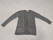 Szary melanż elegancki sweter narzutka H&M 146 - 152