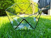 Szklane terrarium geometryczne 