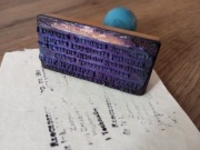 Pieczątka rzeczoznawcy PRL