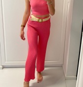 Spodnie a'la 'Plisowane Różowe 