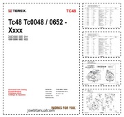 Terex TC48 Excavator Parts Catalog Katalog części