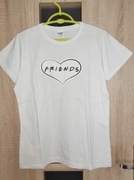 Nowa biała koszula t-shirt Friends rozmiar M 100% bawełna