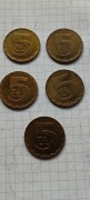 Moneta 5 zł - 1984r  - 5 sztuk