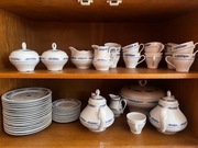 Zabytkowy komplet porcelany JLmenau echt kobalt