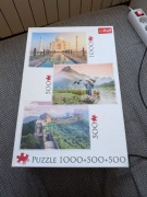 Puzzle Trefl Tadż Kahał 1000 Li Rivier 500 Wielki Mur Chiński 500
