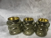 Jeden świecznik na podgrzewaczyki zielony