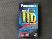 Kaseta Panasonic E-180 EHD Super HiFi - NOWA, ZAFOLIOWANA - VHS video