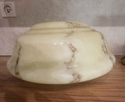 Stary klosz do żyrandola marmurek art deco