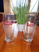 2x pokal tyskie 0,5 l szkło stan bdb cena za oba